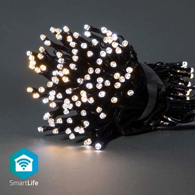 Nedis SmartLife LED Wi-Fi Teplá až studená biela 200 LED 20 m Android IOS WIFILX02W200