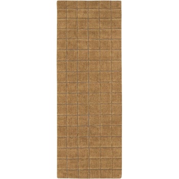 Lorena Canals Ръчно изработена вълнена пътека в цвят жълта охра 80x230 cm Mosaic Ochre - Lorena Canals (WO-MOSAIC-OCH-R)