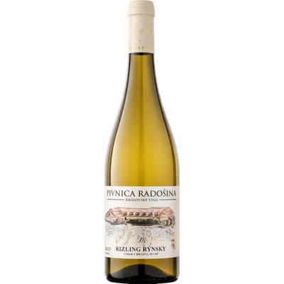 Pivnica Radošina Rizling rýnsky 2023 Premium suché 13,5% 0,75 l (čistá fľaša)