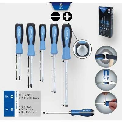 KS TOOLS Sada úderových skrutkovčov BT031020