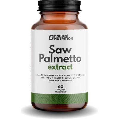 Natural Nutrition Saw Palmetto extrakt 60 kapslí