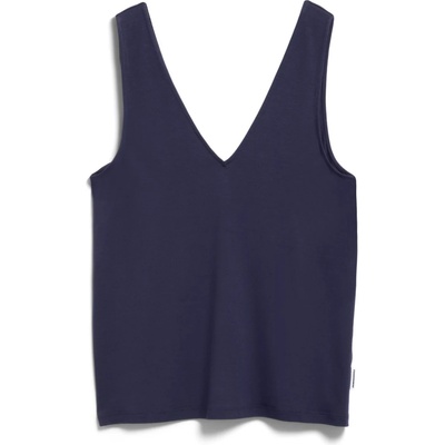 Armedangels Дамски топ ARMEDANGELS Women's V-Neck Jersey Top - Tinted Navy (916-6600-0314)