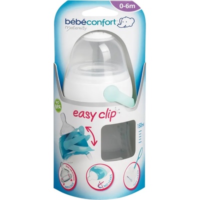 Bebeconfort Шише Bebe Confort - Maternity Easy Clip, 150 ml, бяло (30001104)