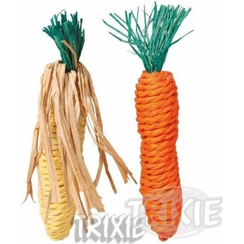 Trixie Sisalová mrkvička a kukuřice 15 cm (2 ks)