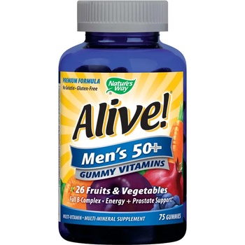 Nature's Way Алайв желирани мултивитамини за мъже 50+ Nature's Way 94 мг х 75 таблетки (15898)