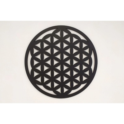 MAJADESIGN Dřevěná mandala LIGHT - obraz na stěnu dekorace z překližky barevně lakovaná Rozměr obrazu: 90 x 90 cm