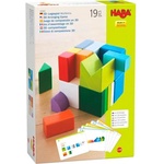 HABA Дървена игра за подреждане на кубчета с шаблони от 3 до 99 години (1305463001)