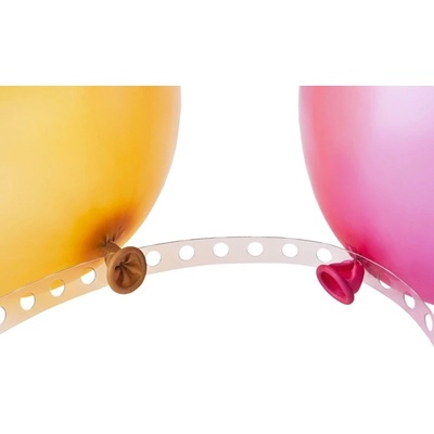 PartyDeco Balónová girlanda čirá 5 m