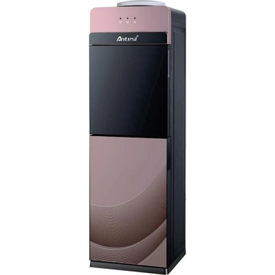 Elite Диспенсър за вода ELITE WDC-2506RO, Компресорен, Охлаждащ агент R600a, Резервоари от неръждаема стомана, Шкафче със стъклена врата, Черен с розов (EL-72506)