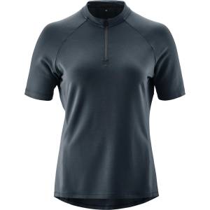 Gonso Дамска фланелка с къс ръкав за колоездене Gonso Women's Adventure Jersey Nature Cycling jersey - Outerspace - размер 38 (EU) (156-2643-0213)