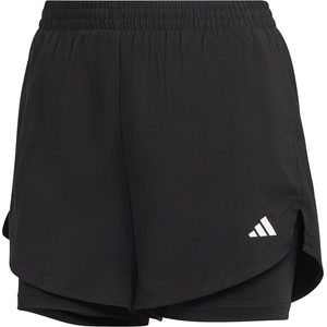 adidas Дамски къси панталони adidas 2-in-1 Shorts Womens - Black/White
