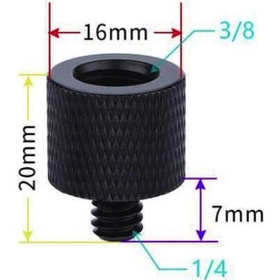 STABLECAM 3/8" Female to 1/4" Male Screw 1DJ7098U