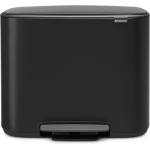 Brabantia Кош за смет Brabantia Bo Pedal 3x11L, Matt Black (1000224)