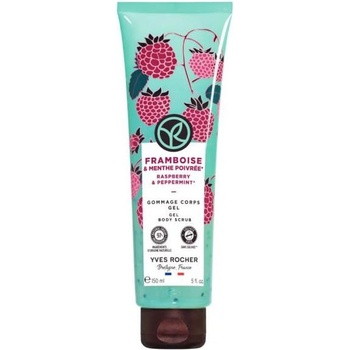 Yves Rocher Bain Nature Ексфолиант за тяло, малина и мента, 150 ml