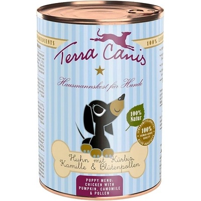 Terra Canis pre šteňatá Kurča s tekvicou harmančekom a kvetovým peľom 400 g