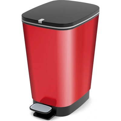 Червено пластмасово кошче за боклук с педал 25 l Chic Bin - KIS (237579)