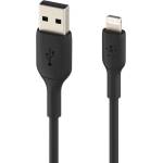 Belkin Сертифициран (MFI) USB-A към Lightning кабел за Apple устройства с Lightning порт - Belkin BoostCharge USB-A to Lightning Cable (черен) (300 см) (CAA001bt3MBK)