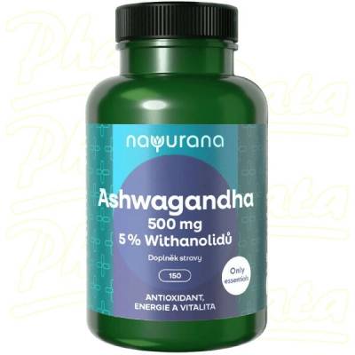 Nayurana Ashwagandha 500 mg 5% Withanolides 150 kapslí