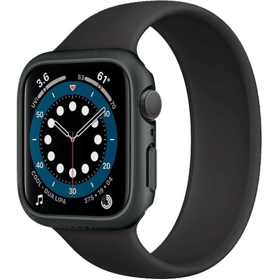 Spigen Страничен протектор за Apple Watch 44mm, поликарбонатов, Spigen Thin Fit Case (ACS02000), тъмнозелен (ACS02000)