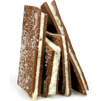 Merrow Chocolate lámaná mléčná čokoláda s kokosovou náplní 250 g