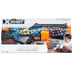 ZURU Детска играчка X Shot SKINS Мега бластер с барабан с 16 меки стрели Last Stand