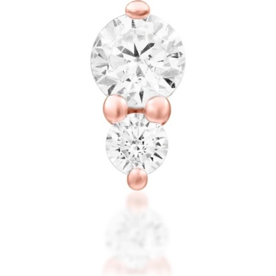 Junipurr jewelry Bezzávitová koncovka piercingu ze 14 kt zlata 585/1000 růžové zlato