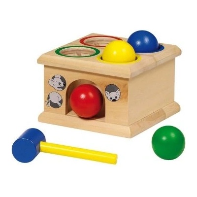 Goki - Игра с чук и цветни топки - Хвани мишката (WM914)
