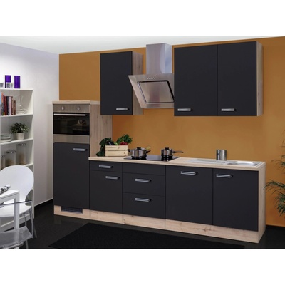 Flex Well Kuchyňa Lara 280 cm/typ 1 chlad./rúra/varná doska/digestor/umývačka
