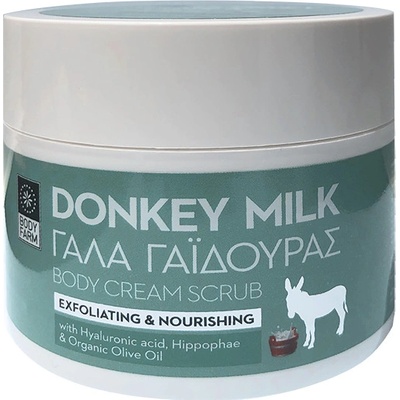 Bodyfarm Hellas Body scrub Donkey milk telový peeling 200 ml