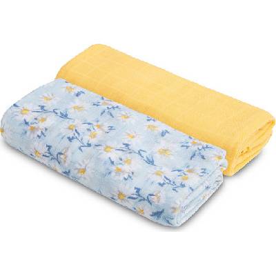 Sensillo Sadabambusových plenek MINT + ŽLUTÁ 120 X 120