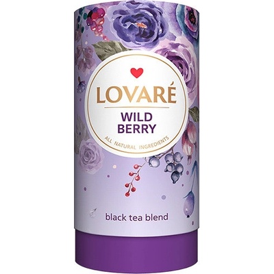 Lovaré WILD BERRY černý sypaný čaj s příchutí 80 g