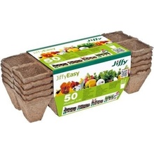 Jiffy Products Rašelinový kontejner Jiffystrips 5-50 4,5x4,5 cm plato 10ks 5 plat v balení