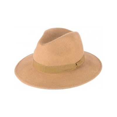 Fedora Klobouky světle hnědá Gift3 HT-1073-4