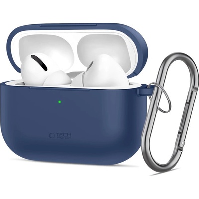 Tech-Protect Силиконов калъф за слушалки Apple AirPods Pro 3 от Tech-Protect Silicone Hook - Navy Blue (5906302333110)