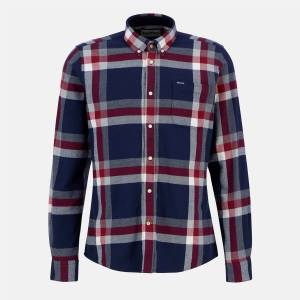Barbour Folley Shirt - Navy/Red MI32