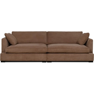 Scandic Светлокафяв диван от рипсено кадифе 266 cm Mobby - Scandic (16874 LIN5/1)