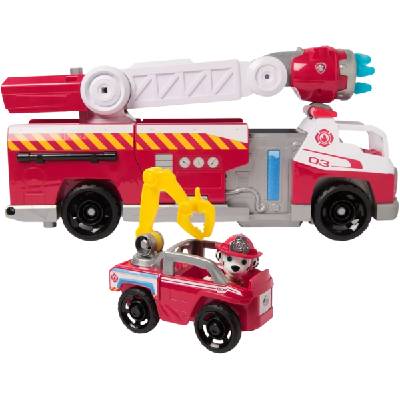 Игрален комплект Spin Master Paw Patrol - Пожарната на Маршал с бързо презареждане (97239)