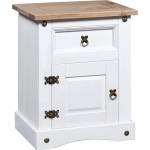vidaXL Нощно шкафче, мексикански бор, стил Корона, 53x39x67 cм (282618)