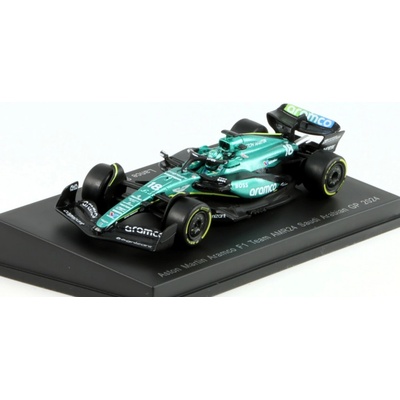 Aston Martin Aromco 18 F1 AMR24 Saudi Arabian GP 2024 Spark Model 1:64