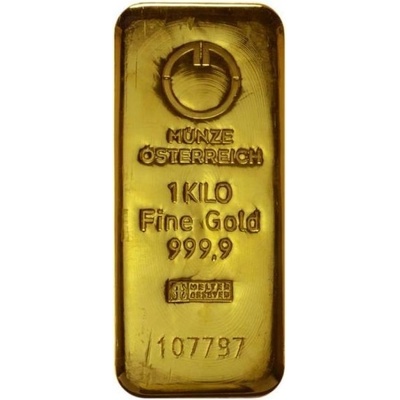Münze Österreich zlatá tehlička 1000 g