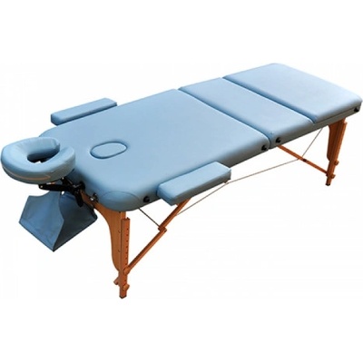ZENET Дървена масажна маса / кушетка с 3 зони Zenet Zet-1047 размер М светлосиня (ZET-1047-M)