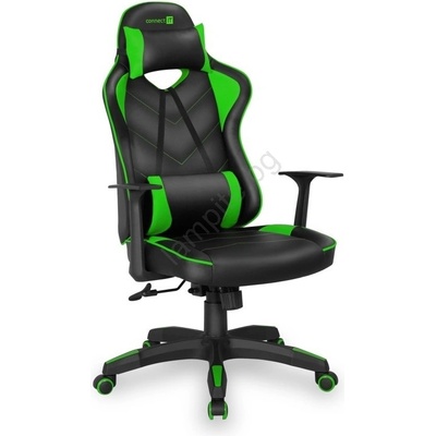 CONNECT IT CGC-0700-GR - Геймърски стол LeMans Pro черно/зелено (TD0129)