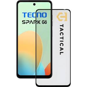 Tactical Glass Shield 5D стъклен протектор за Tecno Spark GO 2024 - Черен KP30838