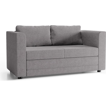 Meble Polskie Тапициран двуместен разтегателен диван с подлакътници layla, сив (mf0011)