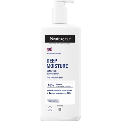 Neutrogena Sensitive hloubkově hydratační tělové mléko pro suchou a citlivou pokožku 400 ml