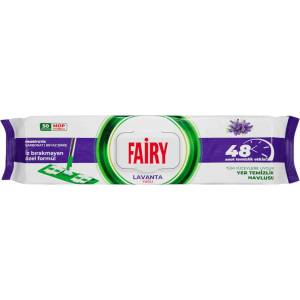  Fairy мокри кърпи почистване на под, 50 броя, Лавандула