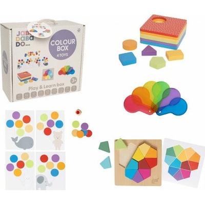 JaBaDaBaDo Play and Learn box Farby