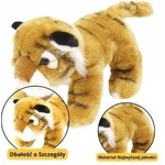 LEAN Toys Plush Mascot Cuddly Toy Tiger Cat Brown 25cm