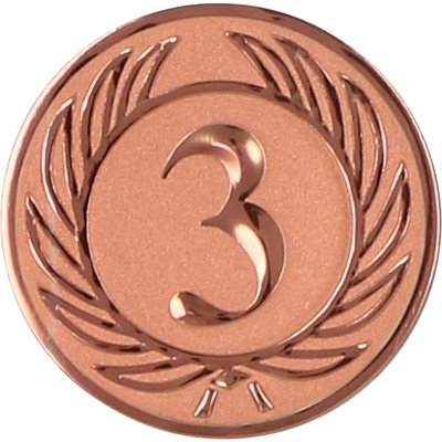 Bronzový emblém Číslo 3