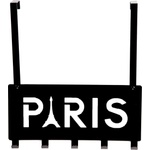 Compactor Черна закачалка за врата с 5 куки Paris - Compactor (RAN4968)
